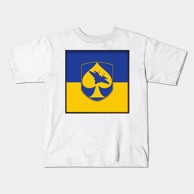 Ghost of Kyiv Badge of Honor Kids T-Shirt by Aces & Eights 